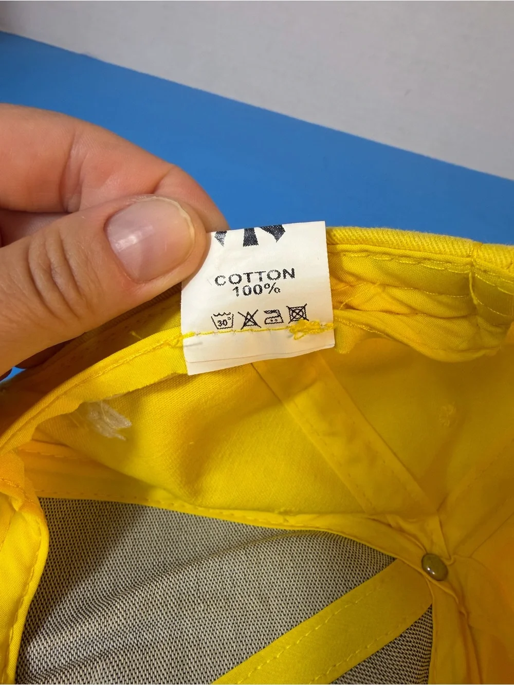 Yellow Kids Baseball Cap with White NY Logo